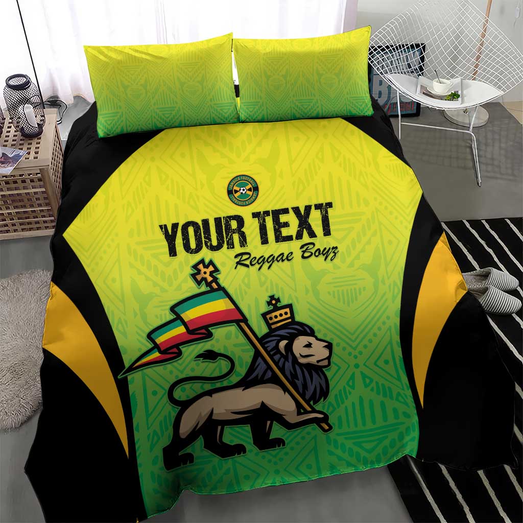 Custom Jamaica Football Bedding Set Go Champions LT15