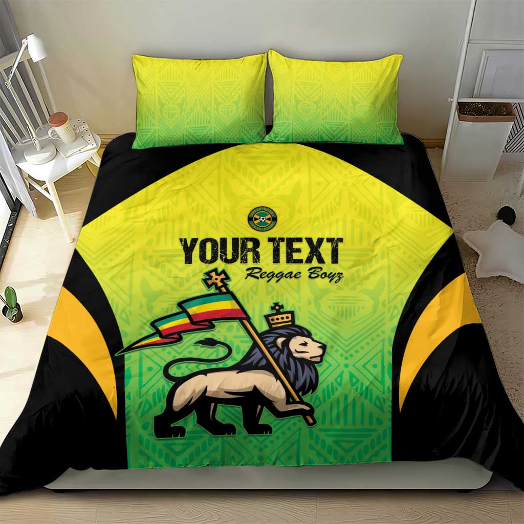Custom Jamaica Football Bedding Set Go Champions LT15