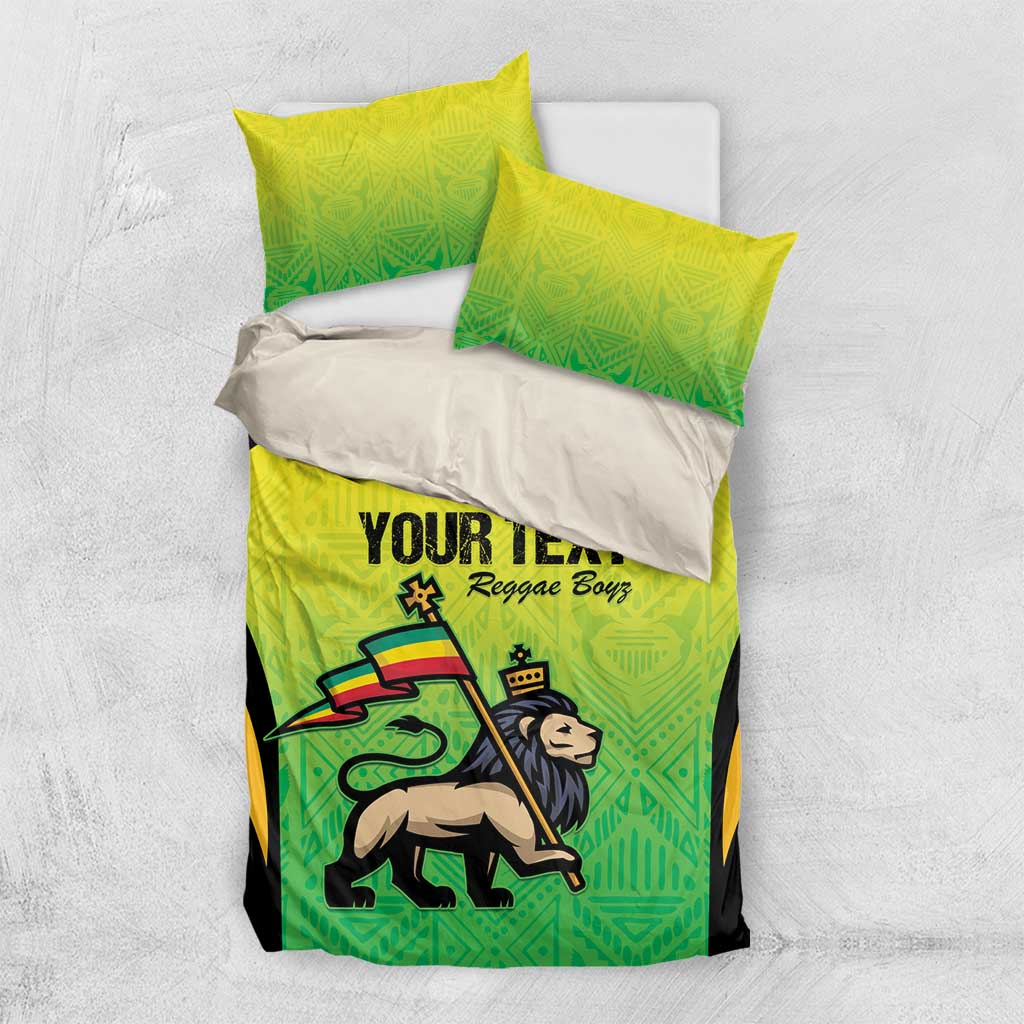 Custom Jamaica Football Bedding Set Go Champions LT15