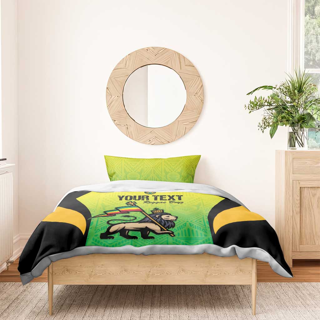 Custom Jamaica Football Bedding Set Go Champions LT15