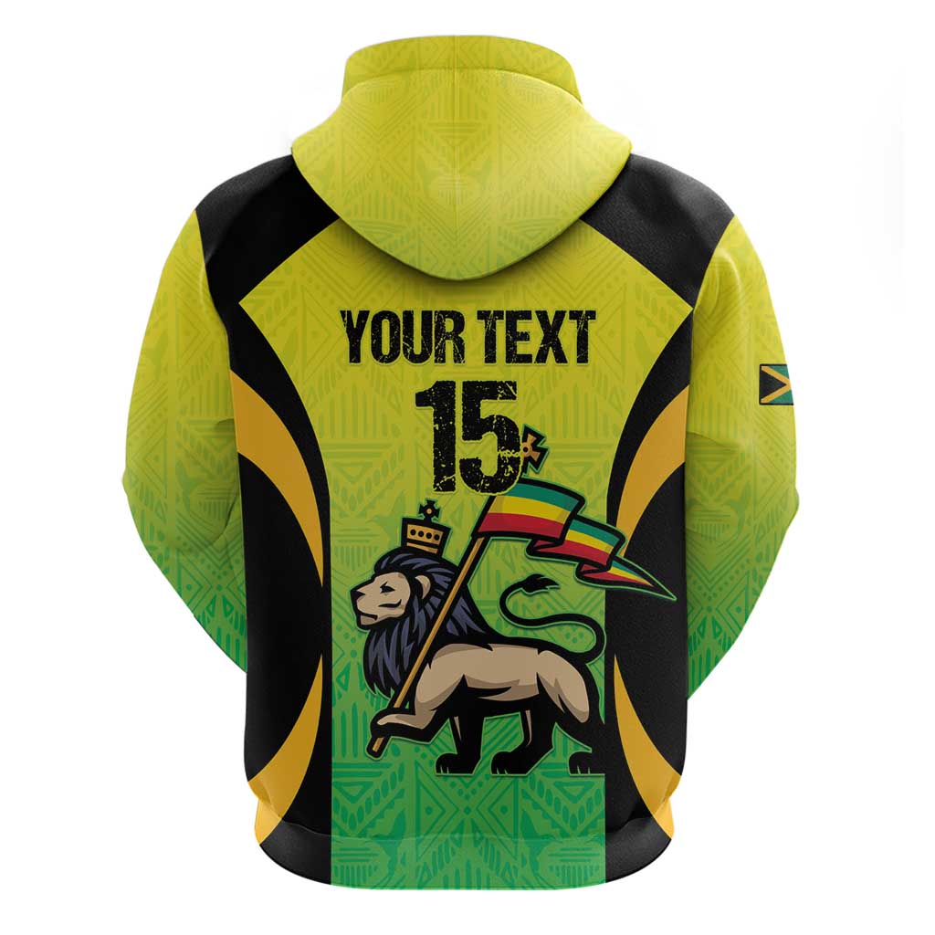 Custom Jamaica Football Hoodie Go Reggae Boyz LT15
