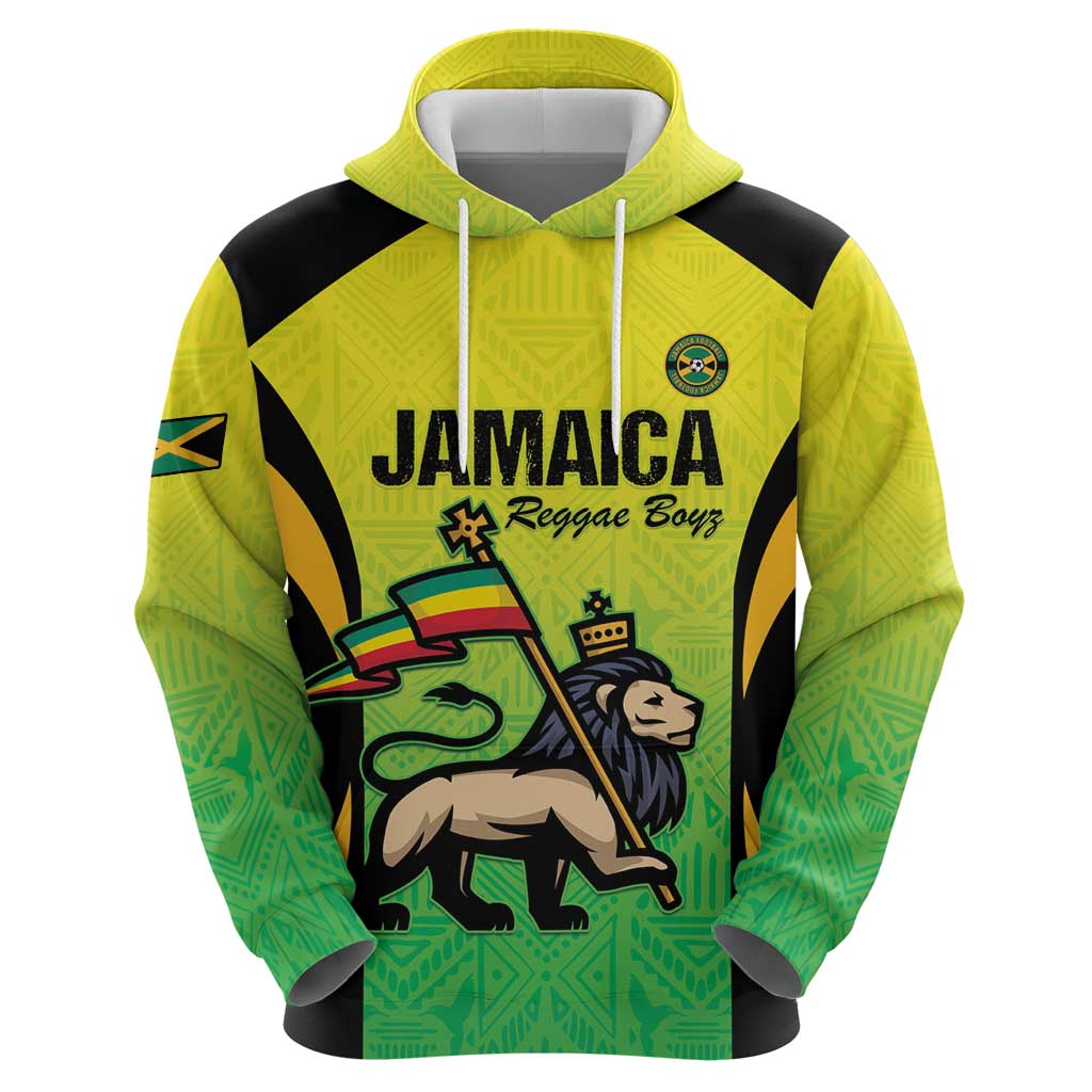 Custom Jamaica Football Hoodie Go Reggae Boyz LT15