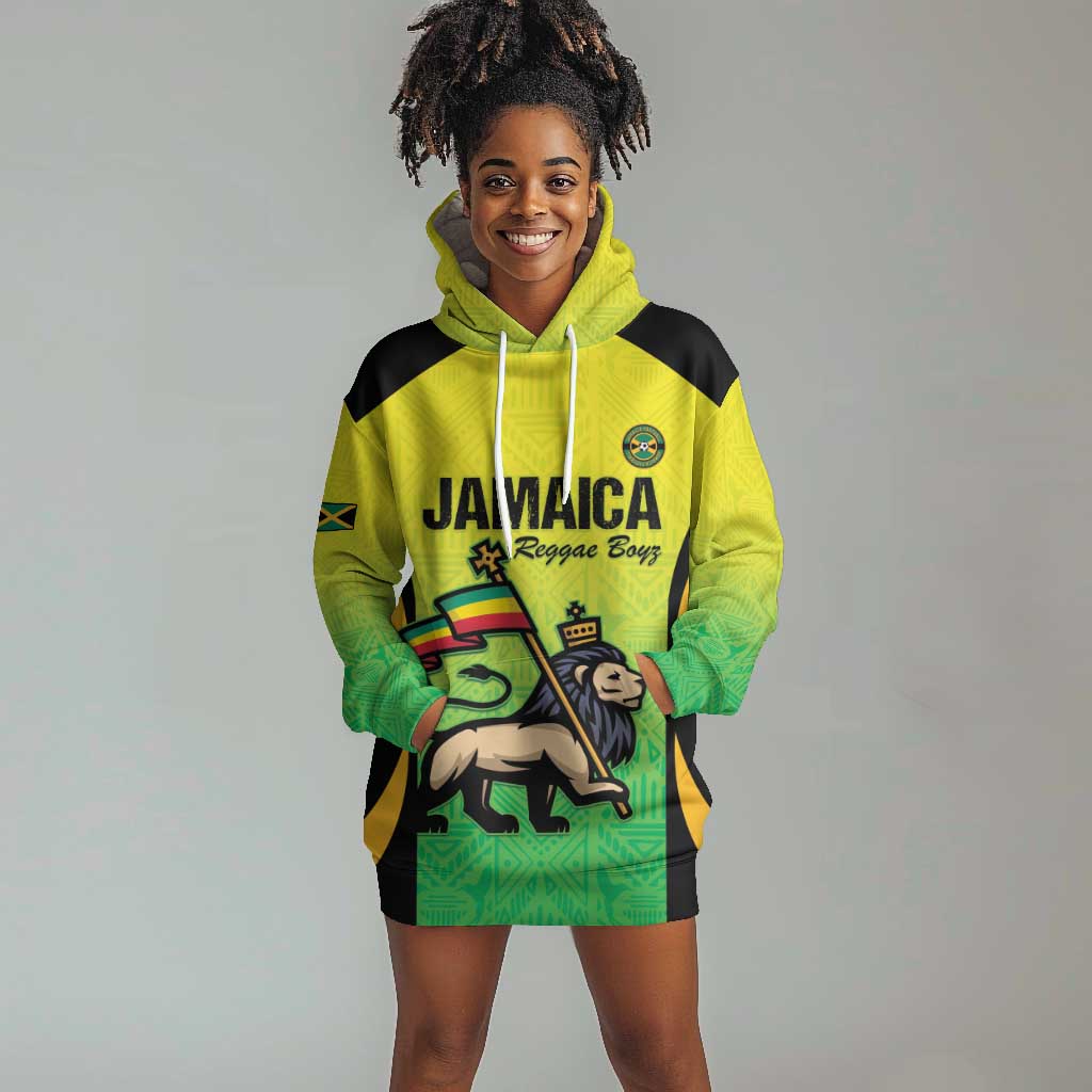 Custom Jamaica Football Hoodie Dress Go Champions LT15