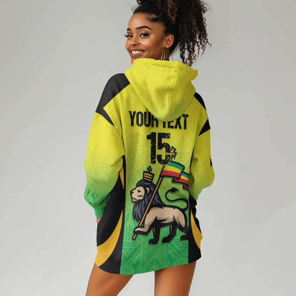 Custom Jamaica Football Hoodie Dress Go Champions LT15