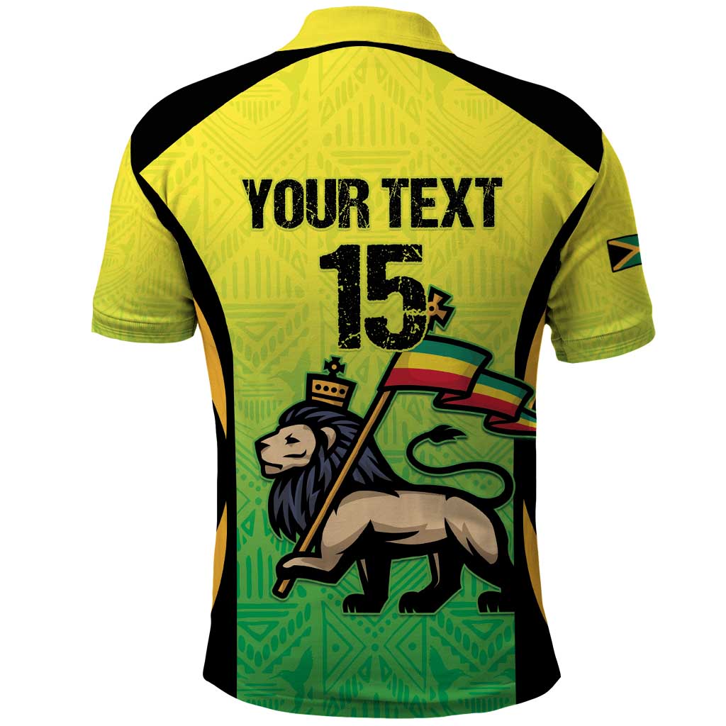 Custom Jamaica Football Polo Shirt Go Reggae Boyz LT15
