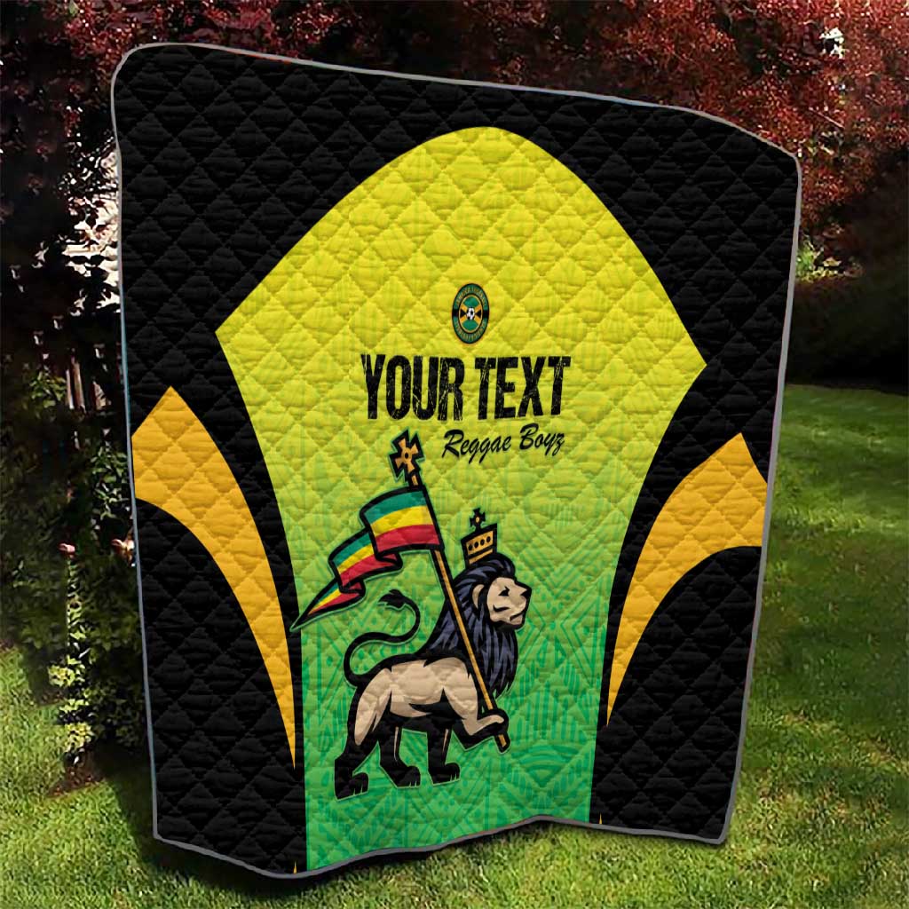 Custom Jamaica Football Quilt Go Champions LT15