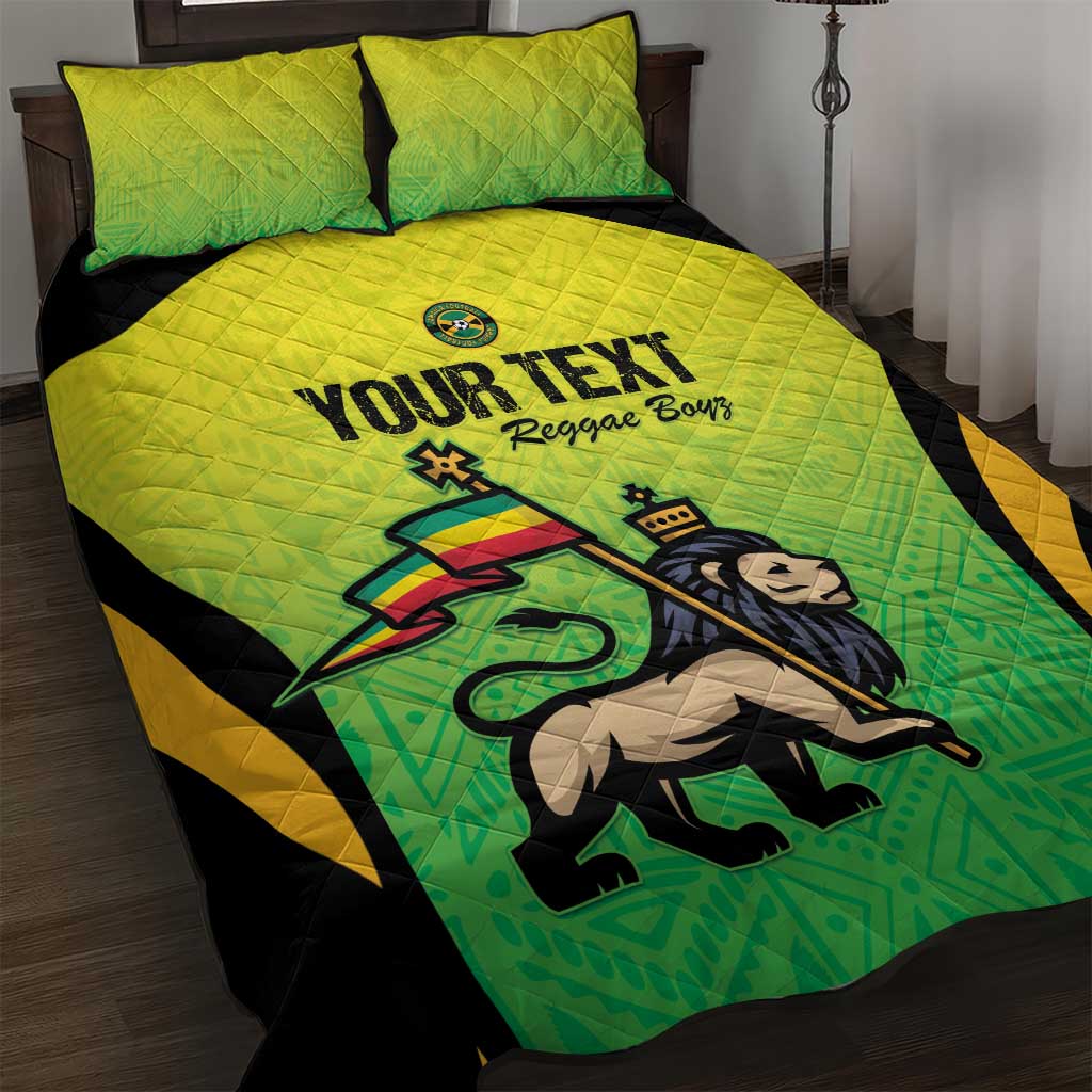 Custom Jamaica Football Quilt Bed Set Go Champions LT15