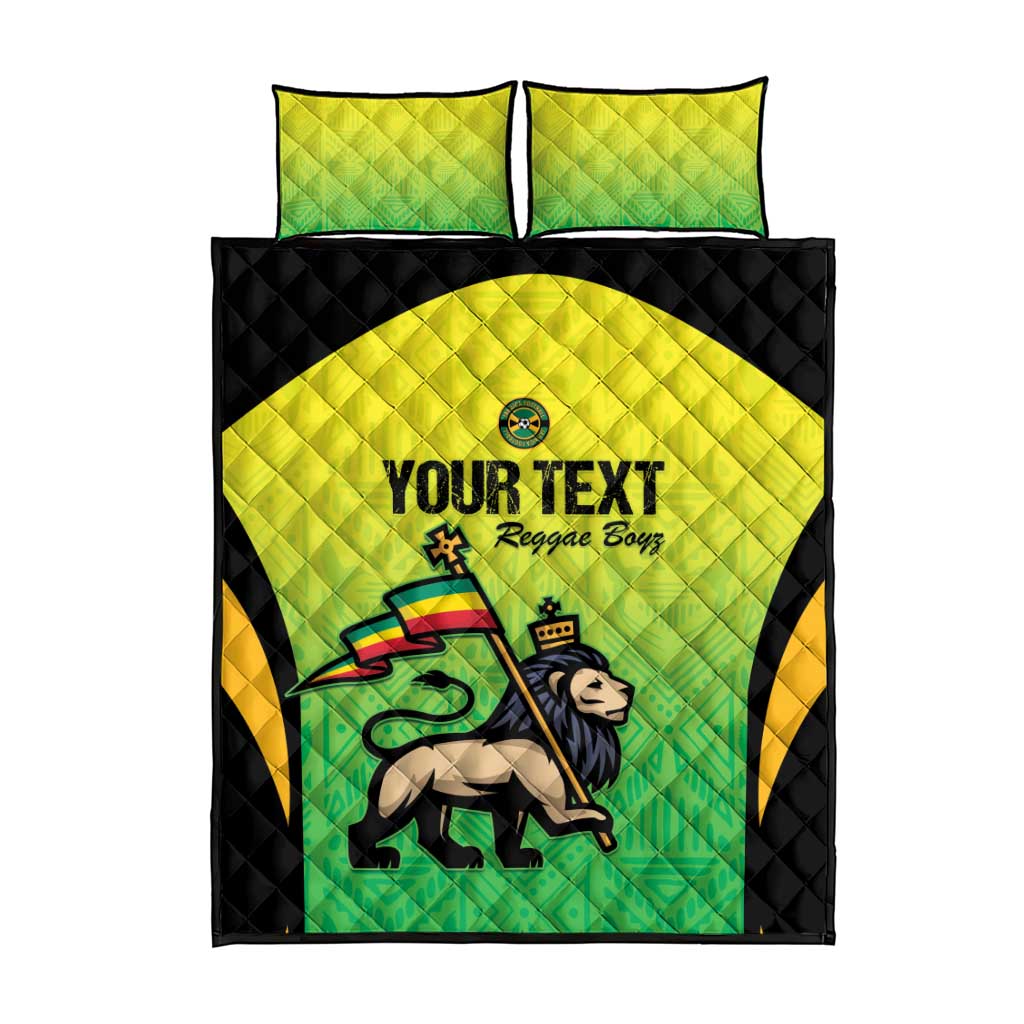 Custom Jamaica Football Quilt Bed Set Go Champions LT15
