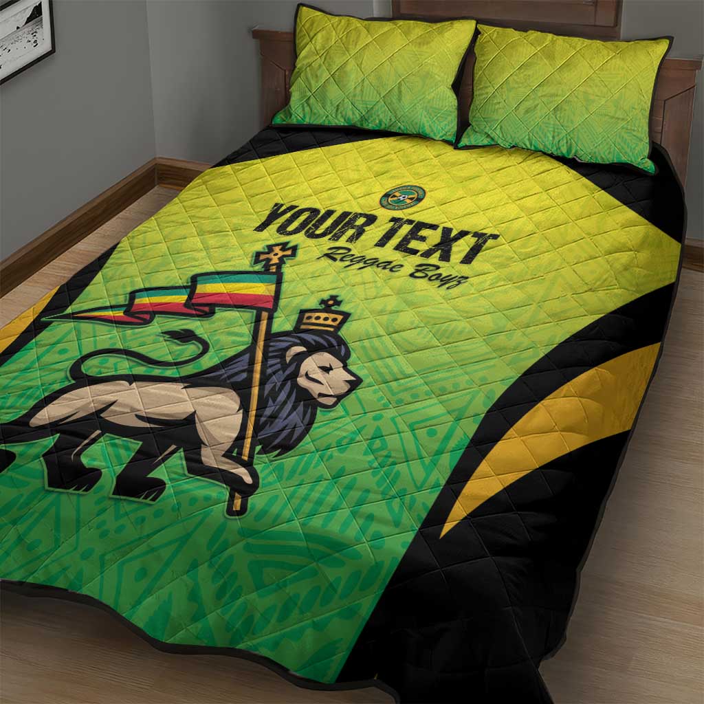 Custom Jamaica Football Quilt Bed Set Go Champions LT15