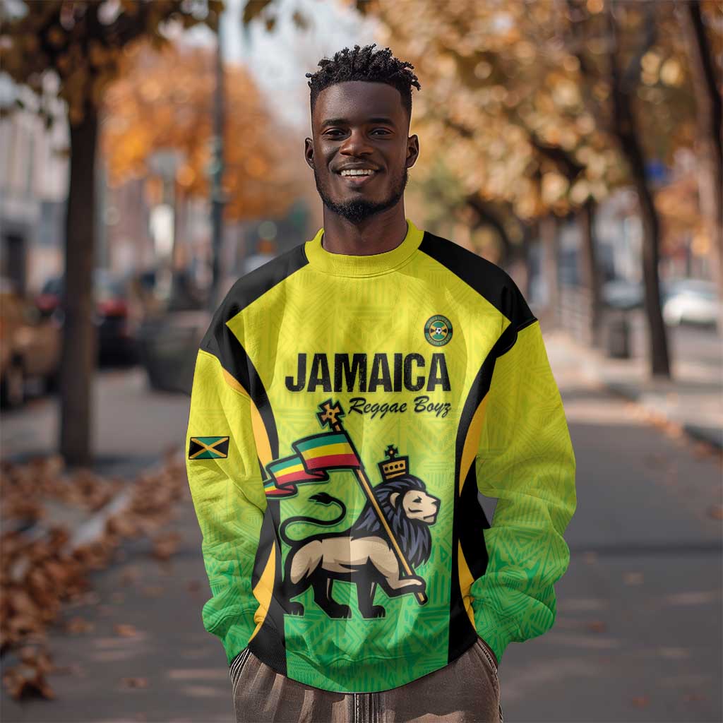 Custom Jamaica Football Sweatshirt Go Champions LT15
