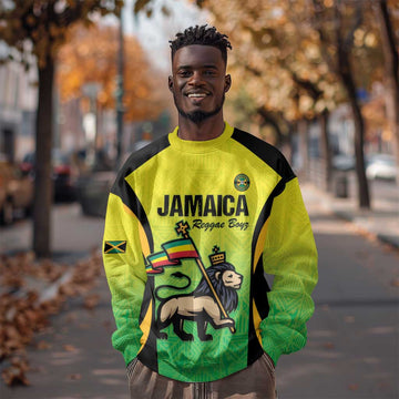 Custom Jamaica Football Sweatshirt Go Champions LT15