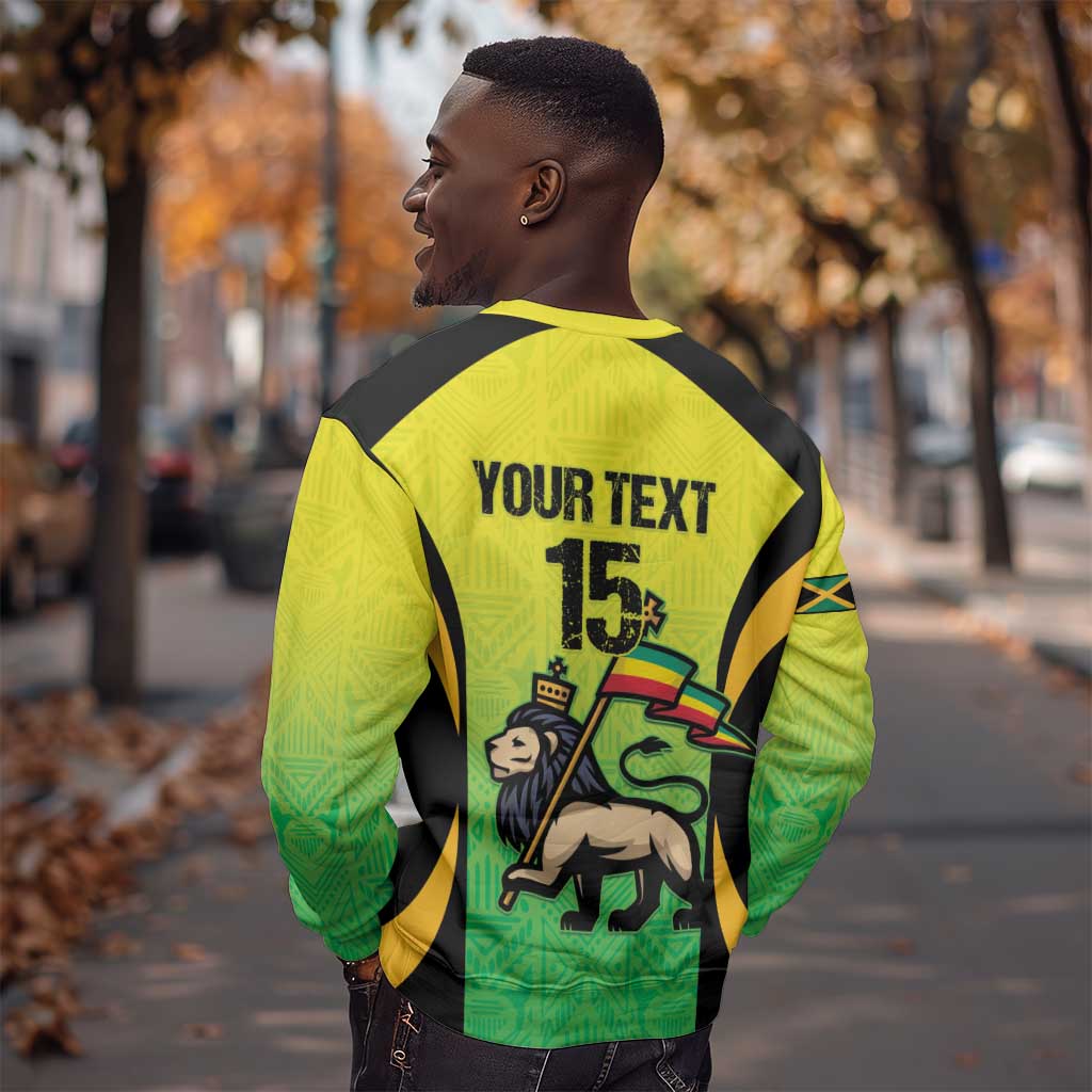 Custom Jamaica Football Sweatshirt Go Champions LT15