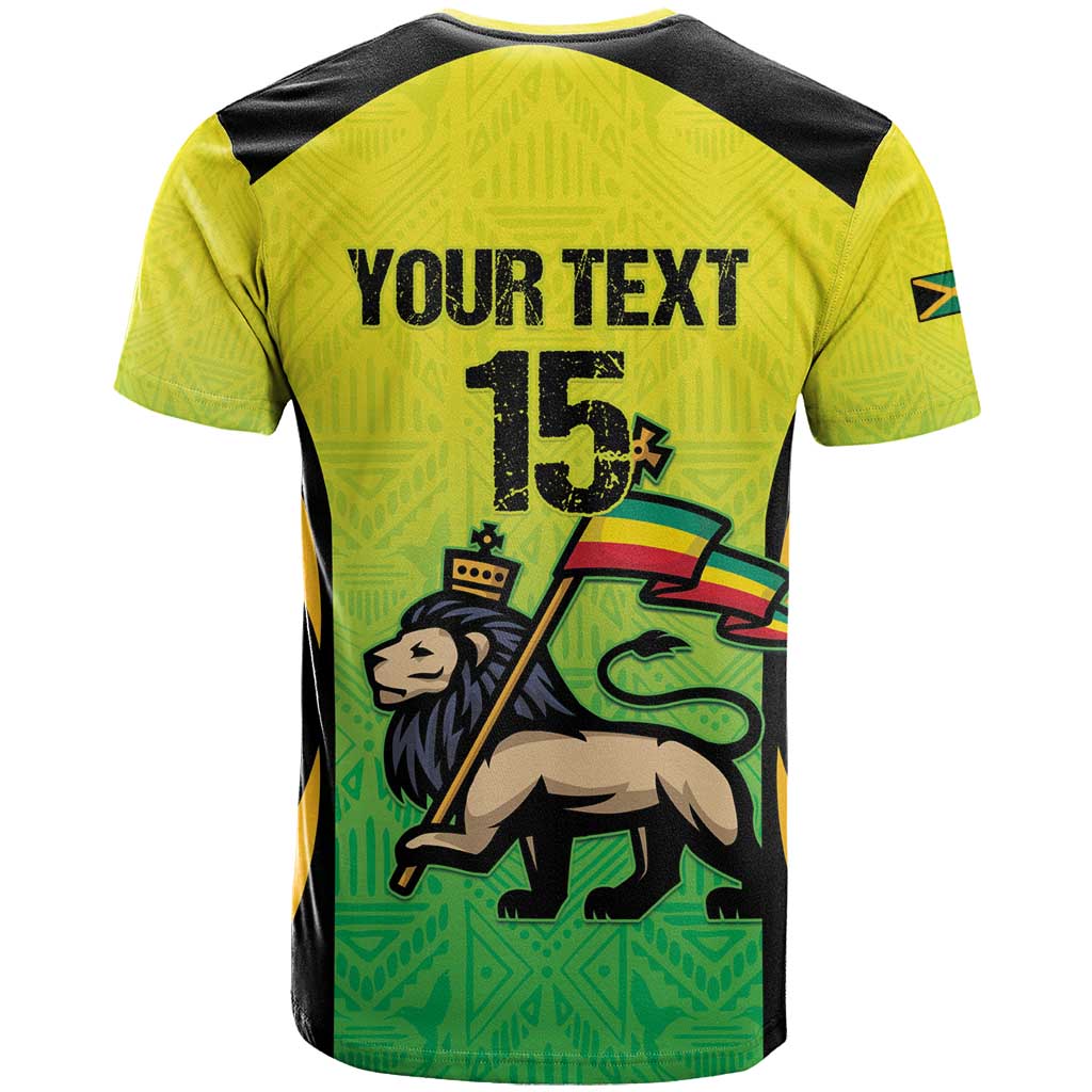 Custom Jamaica Football T shirt Go Champions LT15