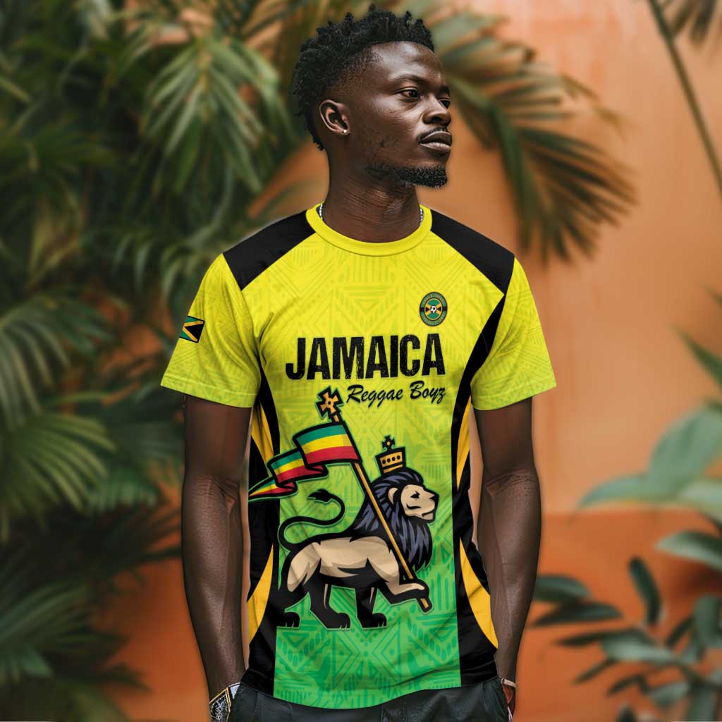 Custom Jamaica Football T shirt Go Champions LT15