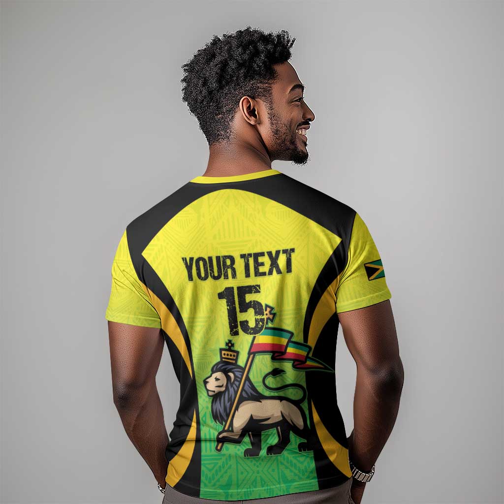 Custom Jamaica Football T shirt Go Champions LT15