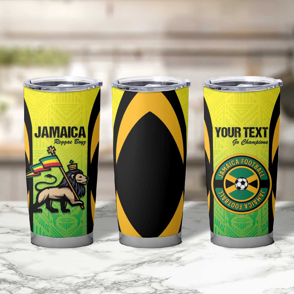 Custom Jamaica Football Tumbler Cup Go Champions LT15