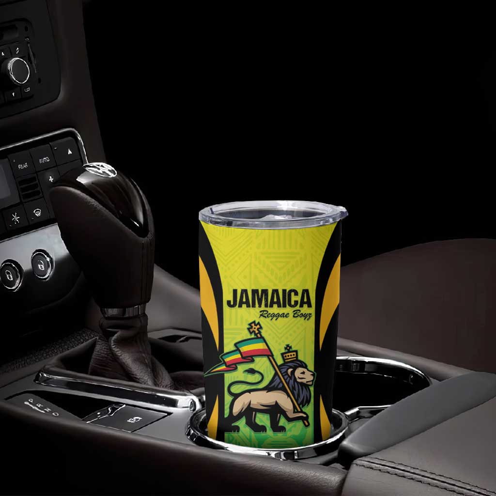 Custom Jamaica Football Tumbler Cup Go Champions LT15