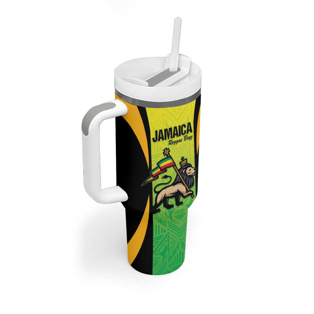 Custom Jamaica Football Tumbler With Handle Go Champions LT15