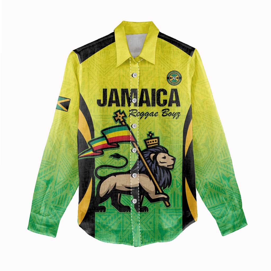 Custom Jamaica Football Women Casual Shirt Go Champions LT15