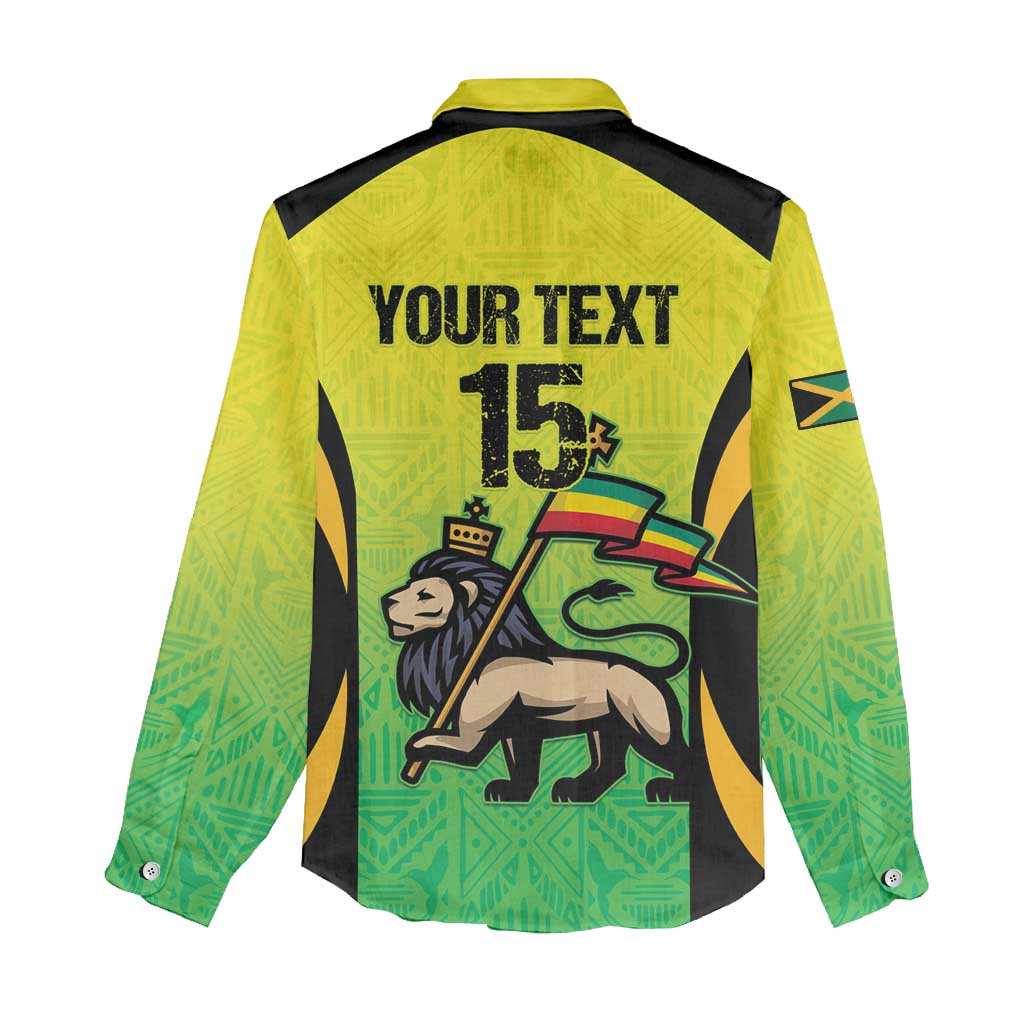 Custom Jamaica Football Women Casual Shirt Go Champions LT15