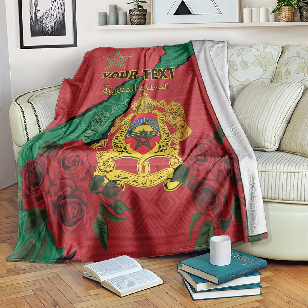 Personalised Morocco Blanket Coat Of Arms - Islamic Mix African Patterns LT15