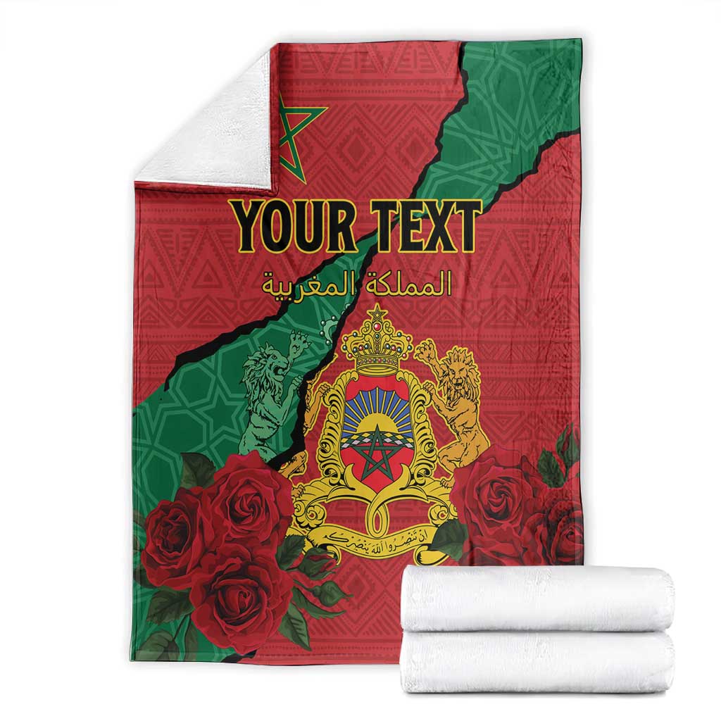 Personalised Morocco Blanket Coat Of Arms - Islamic Mix African Patterns LT15