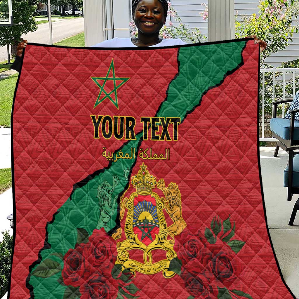 Personalised Morocco Quilt Coat Of Arms - Islamic Mix African Patterns LT15