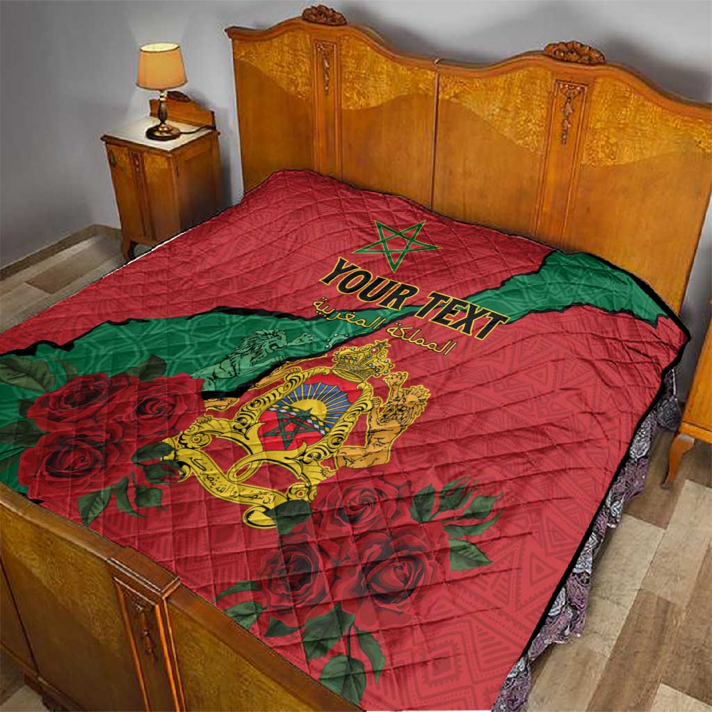 Personalised Morocco Quilt Coat Of Arms - Islamic Mix African Patterns LT15