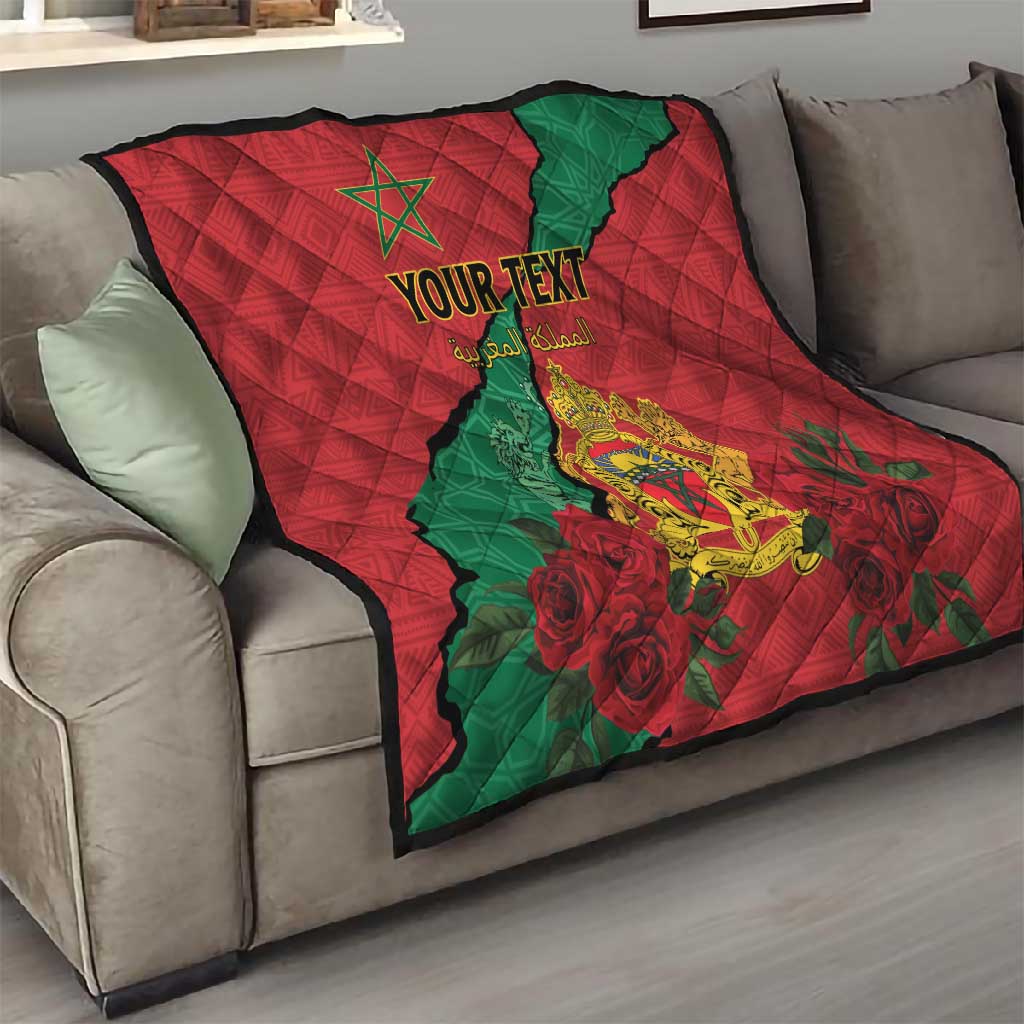 Personalised Morocco Quilt Coat Of Arms - Islamic Mix African Patterns LT15