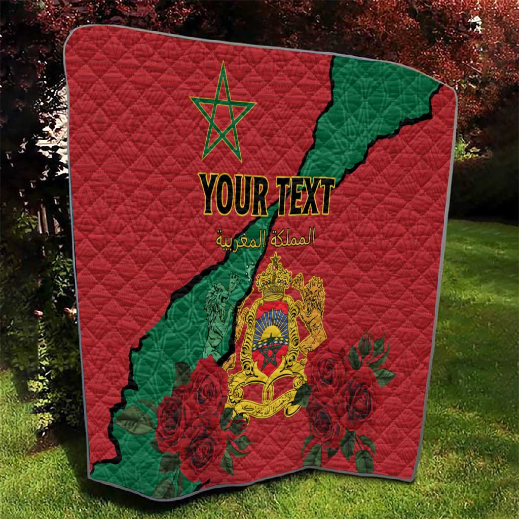 Personalised Morocco Quilt Coat Of Arms - Islamic Mix African Patterns LT15