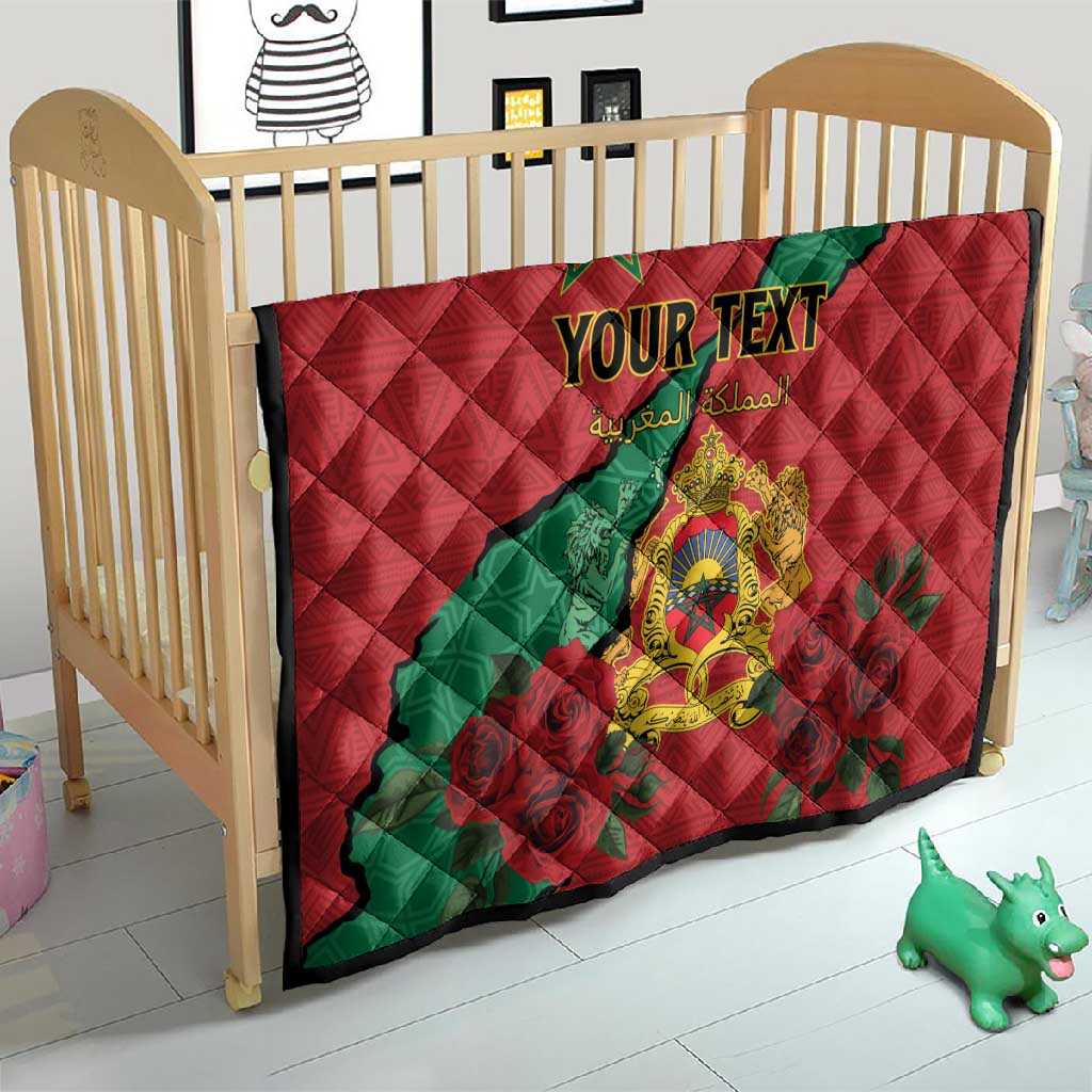 Personalised Morocco Quilt Coat Of Arms - Islamic Mix African Patterns LT15