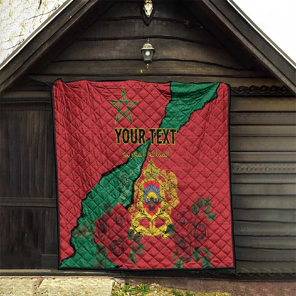 Personalised Morocco Quilt Coat Of Arms - Islamic Mix African Patterns LT15