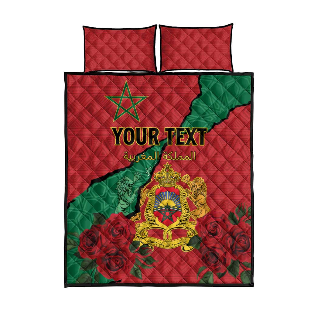 Personalised Morocco Quilt Bed Set Coat Of Arms - Islamic Mix African Patterns LT15