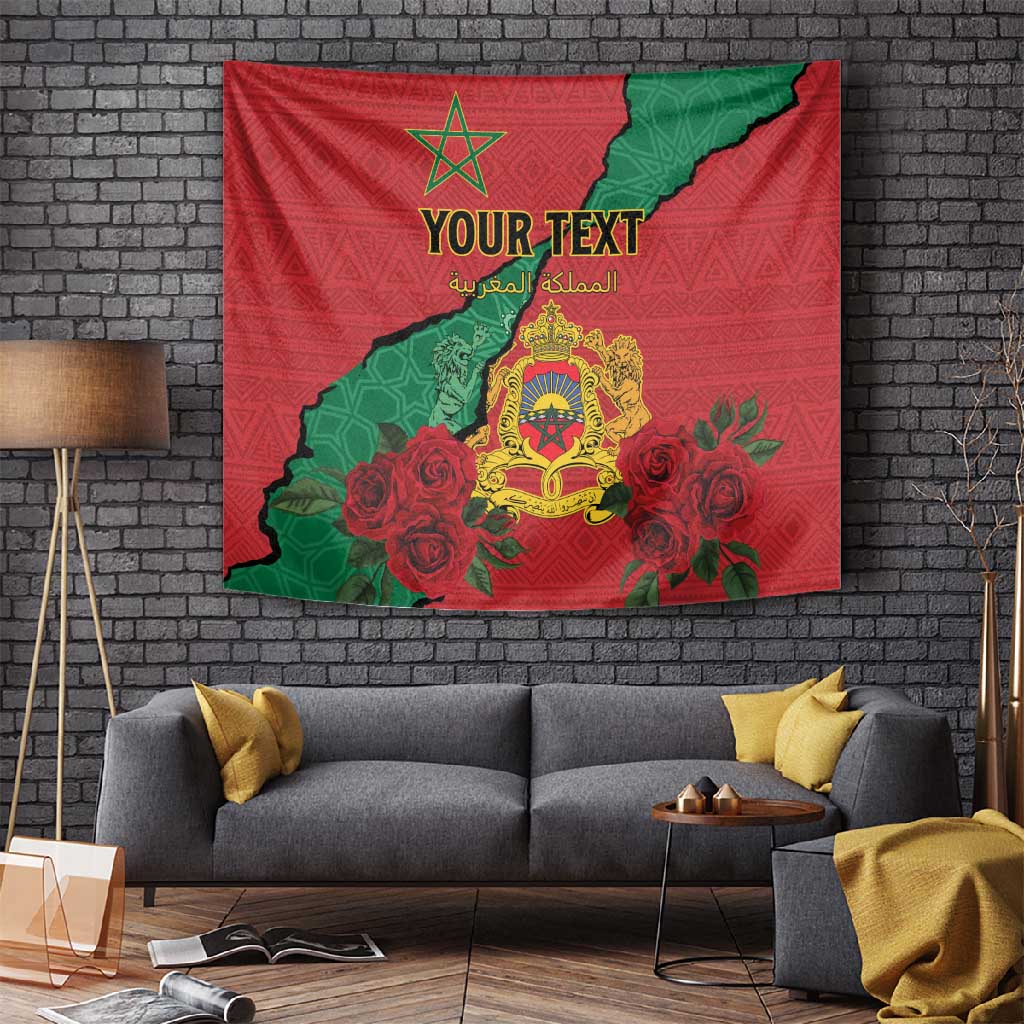 Personalised Morocco Tapestry Coat Of Arms - Islamic Mix African Patterns LT15