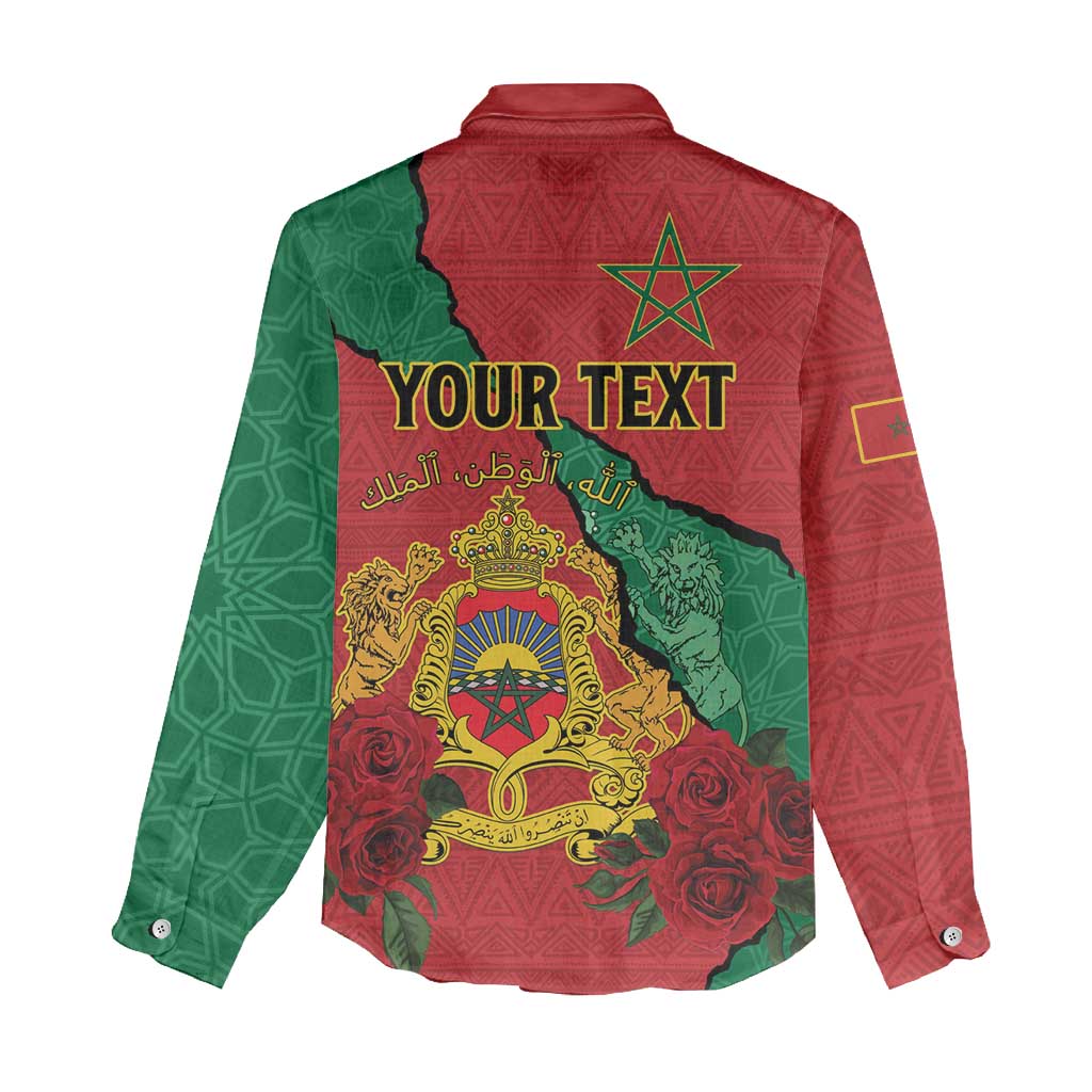 Personalised Morocco Women Casual Shirt Coat Of Arms - Islamic Mix African Patterns LT15