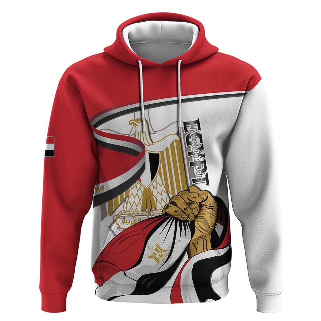 Personalized Egypt Revolution Day Hoodie Coat Of Arms With Flag LT15