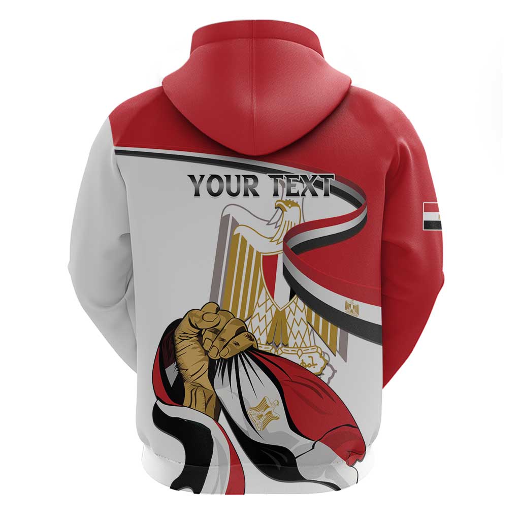Personalized Egypt Revolution Day Hoodie Coat Of Arms With Flag LT15