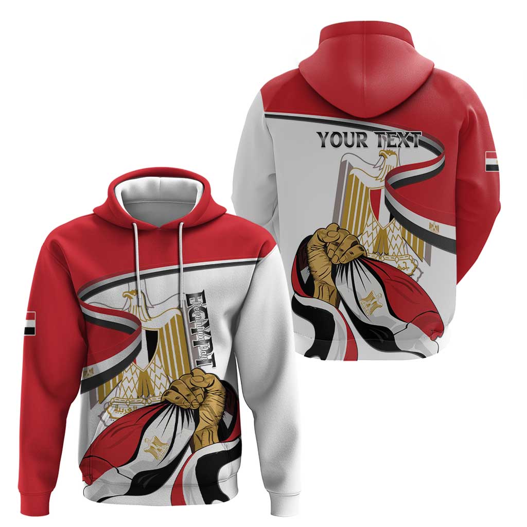 Personalized Egypt Revolution Day Hoodie Coat Of Arms With Flag LT15