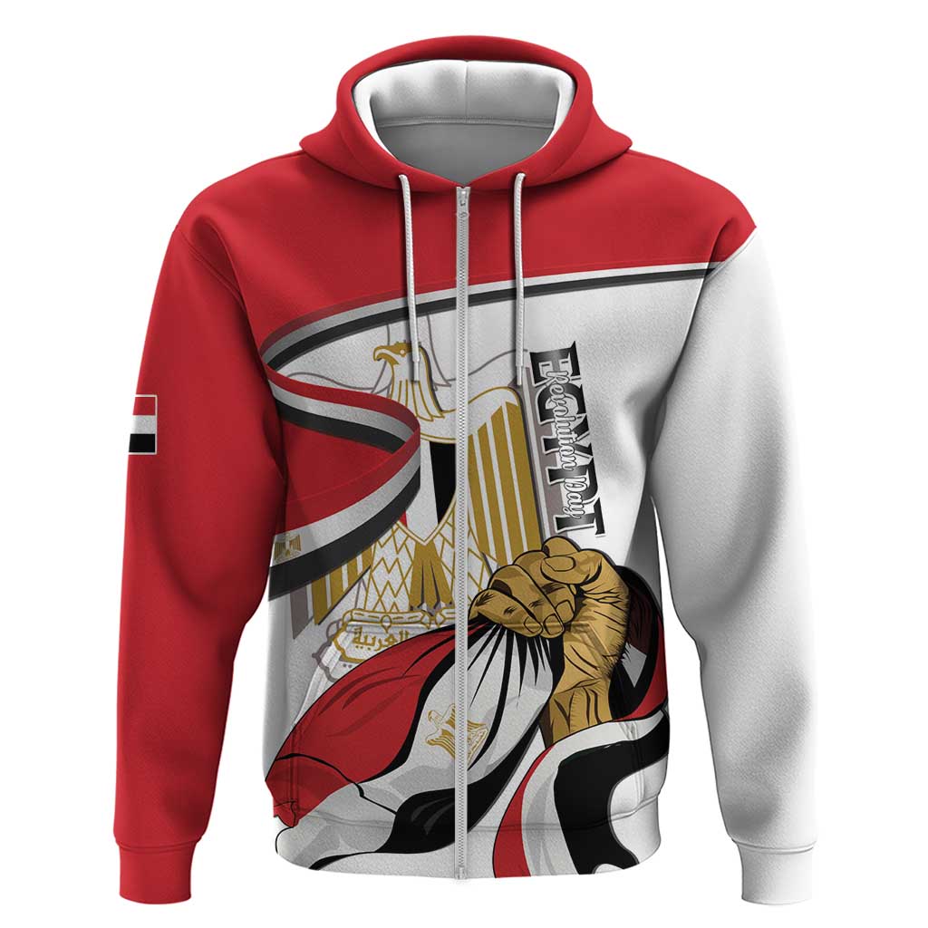 Personalized Egypt Revolution Day Hoodie Coat Of Arms With Flag LT15