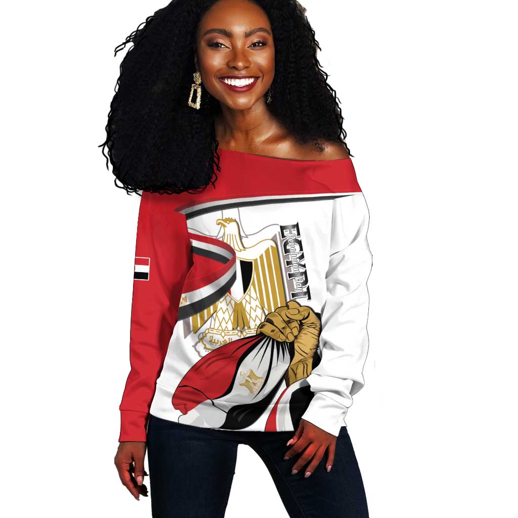 Personalized Egyptian Revolution Off Shoulder Sweater July 23rd LT15