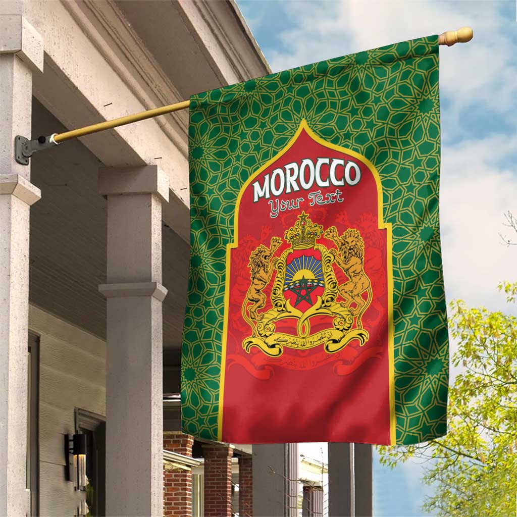 Personalized Morocco Fete du Trone Garden Flag King Lion LT15