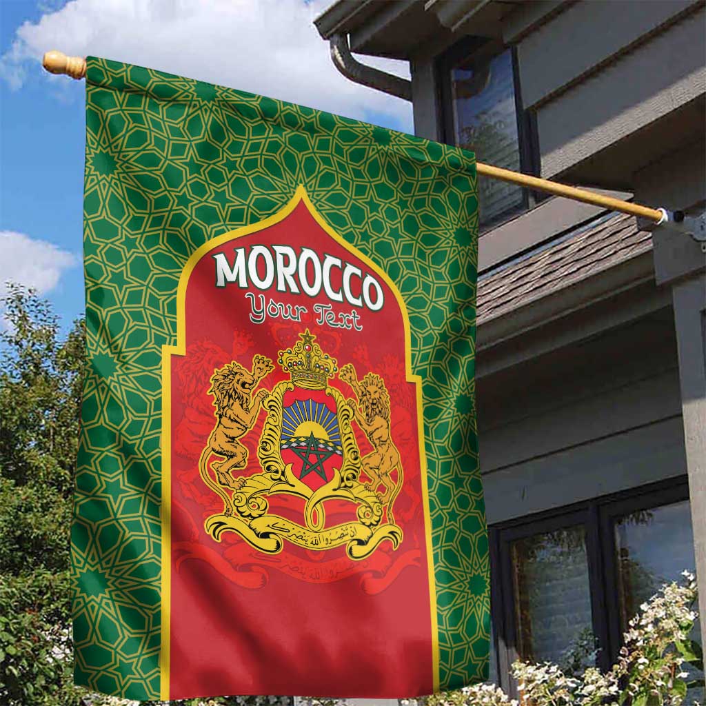 Personalized Morocco Fete du Trone Garden Flag King Lion LT15