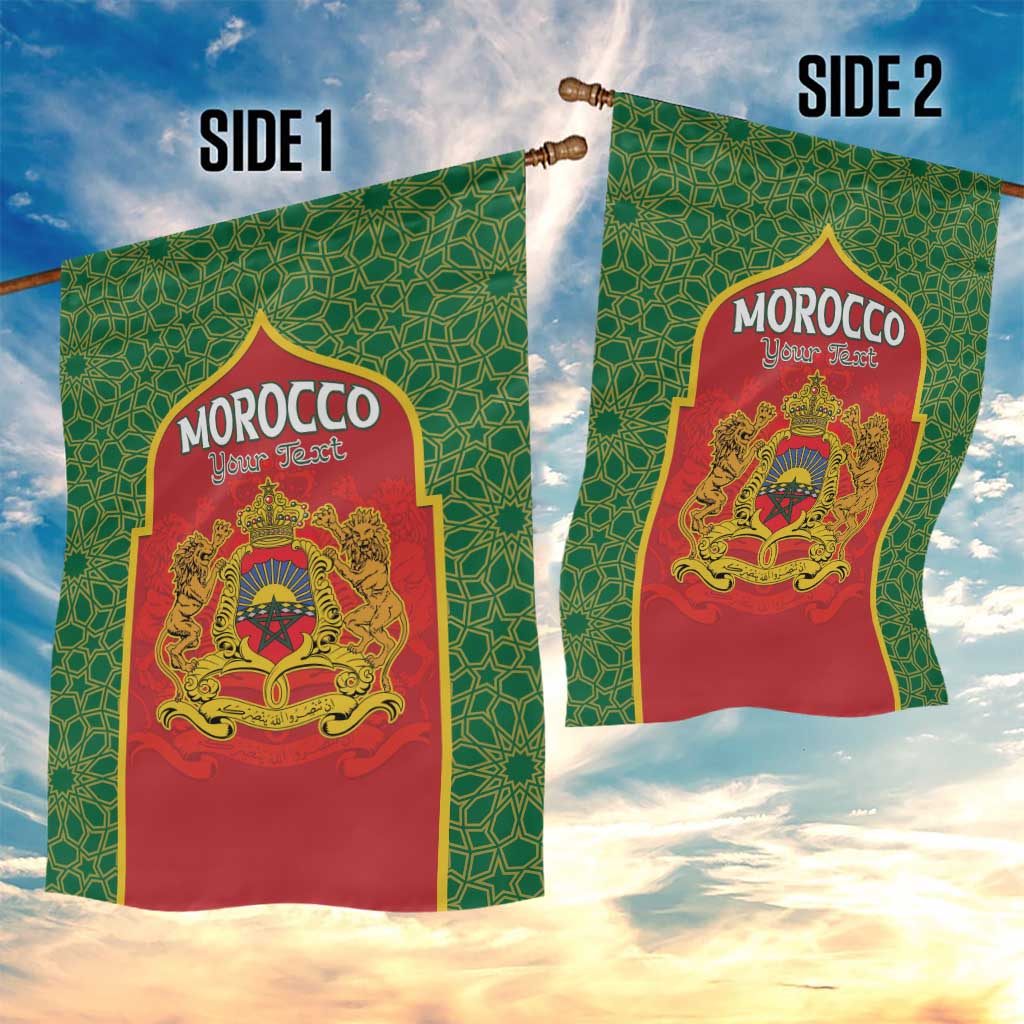 Personalized Morocco Fete du Trone Garden Flag King Lion LT15
