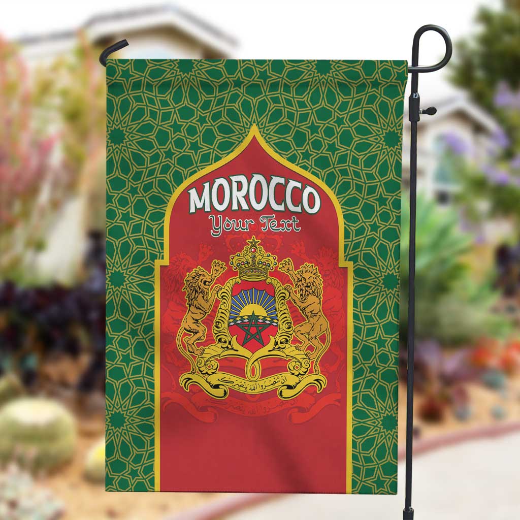 Personalized Morocco Fete du Trone Garden Flag King Lion LT15