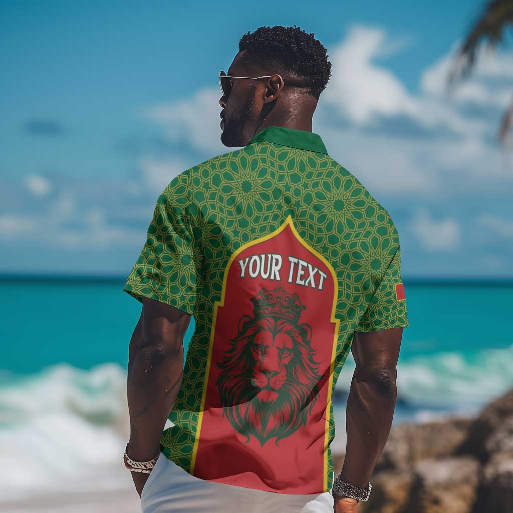 Personalized Morocco Fete du Trone Hawaiian Shirt King Lion LT15