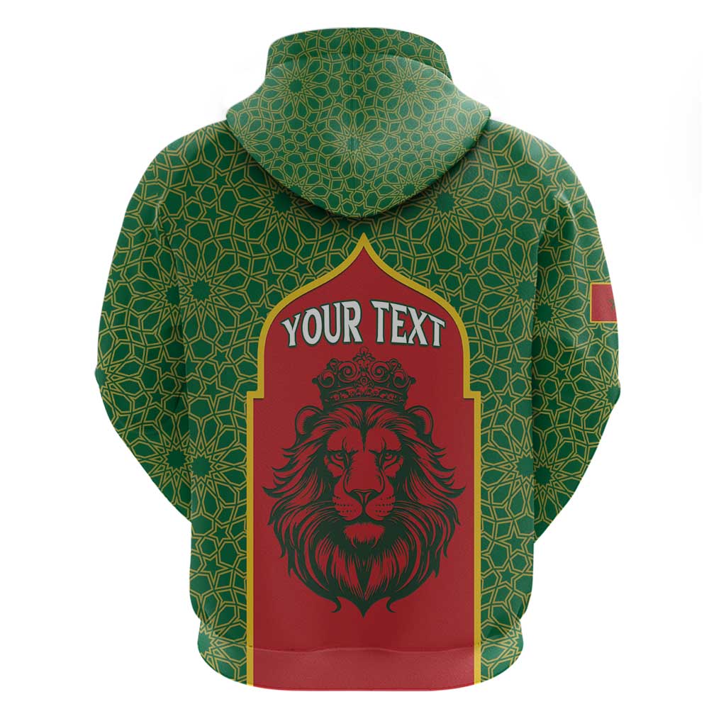 Personalized Morocco Throne Day Hoodie King Lion Coat Of Arms LT15