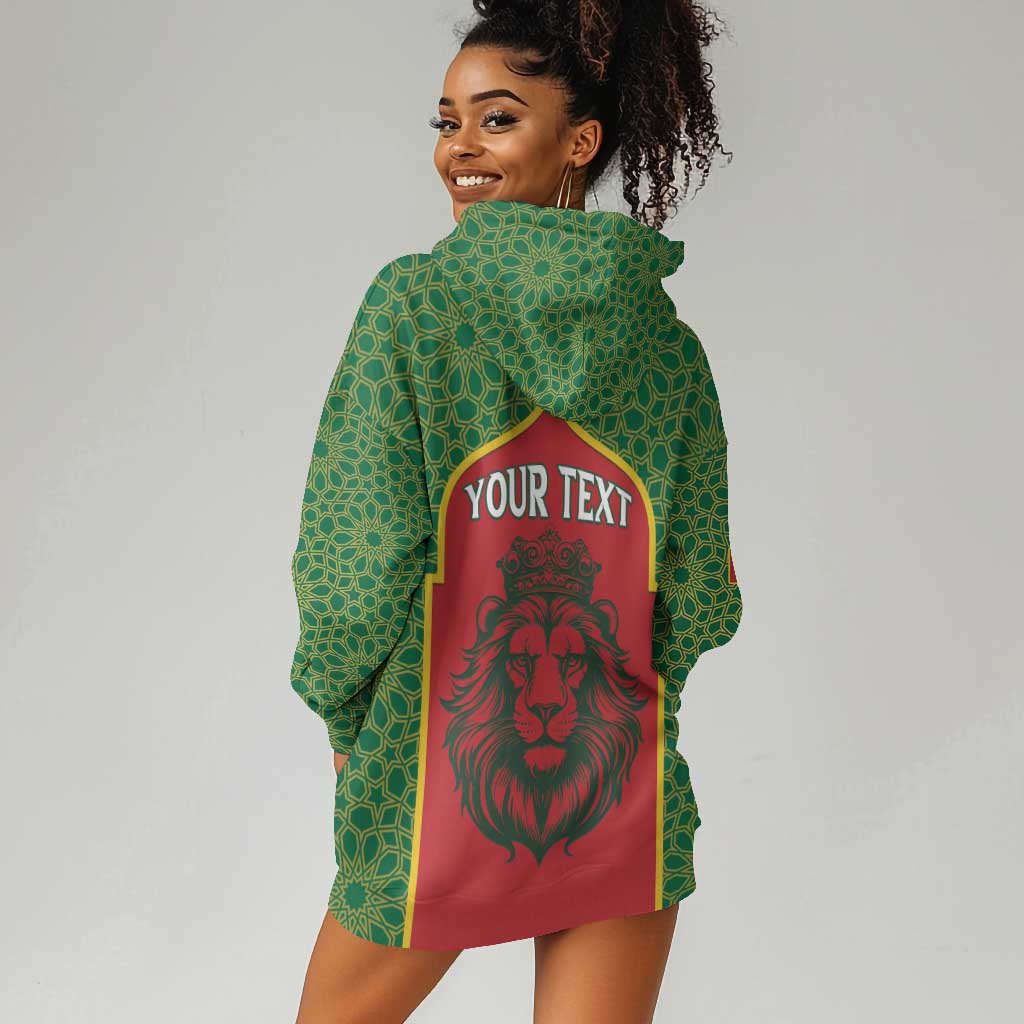 Personalized Morocco Fete du Trone Hoodie Dress King Lion LT15