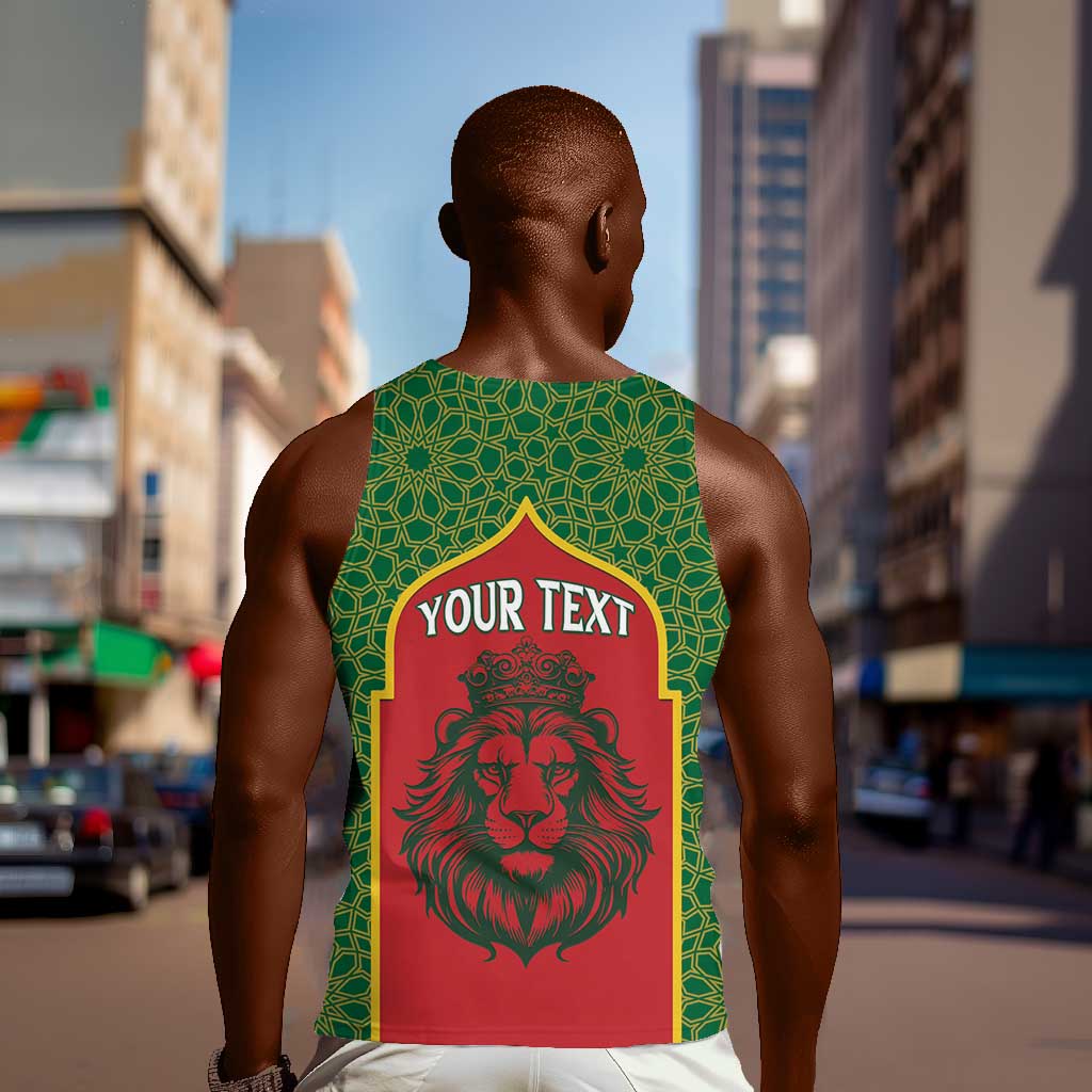 Personalized Morocco Fete du Trone Men Tank Top King Lion LT15