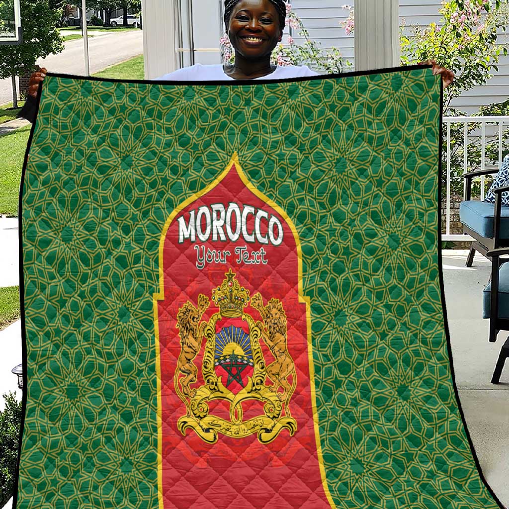 Personalized Morocco Fete du Trone Quilt King Lion LT15