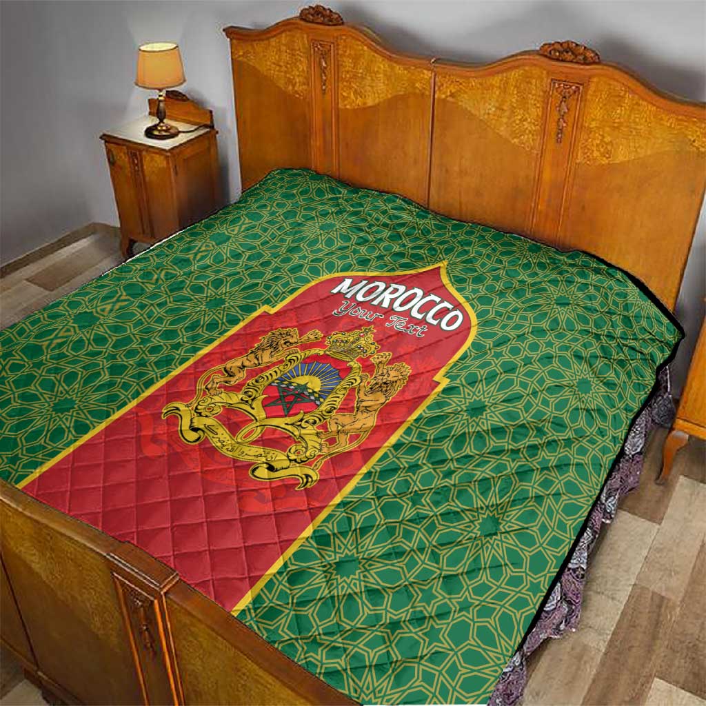 Personalized Morocco Fete du Trone Quilt King Lion LT15